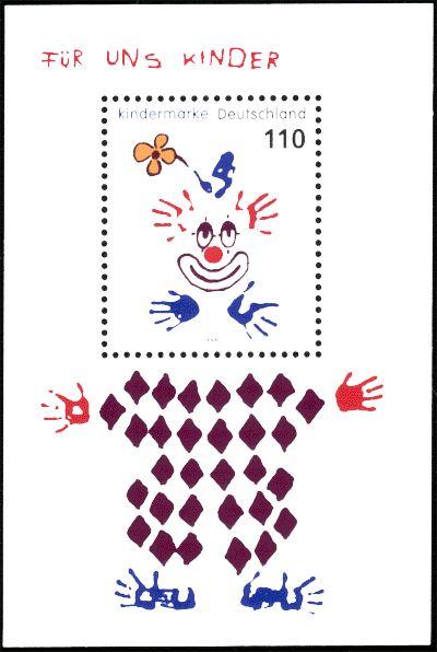 Fr Uns Kinder - Briefmarkenclown