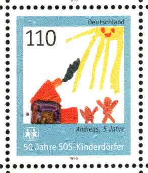 SOS Kinderdorf - Briefmarke