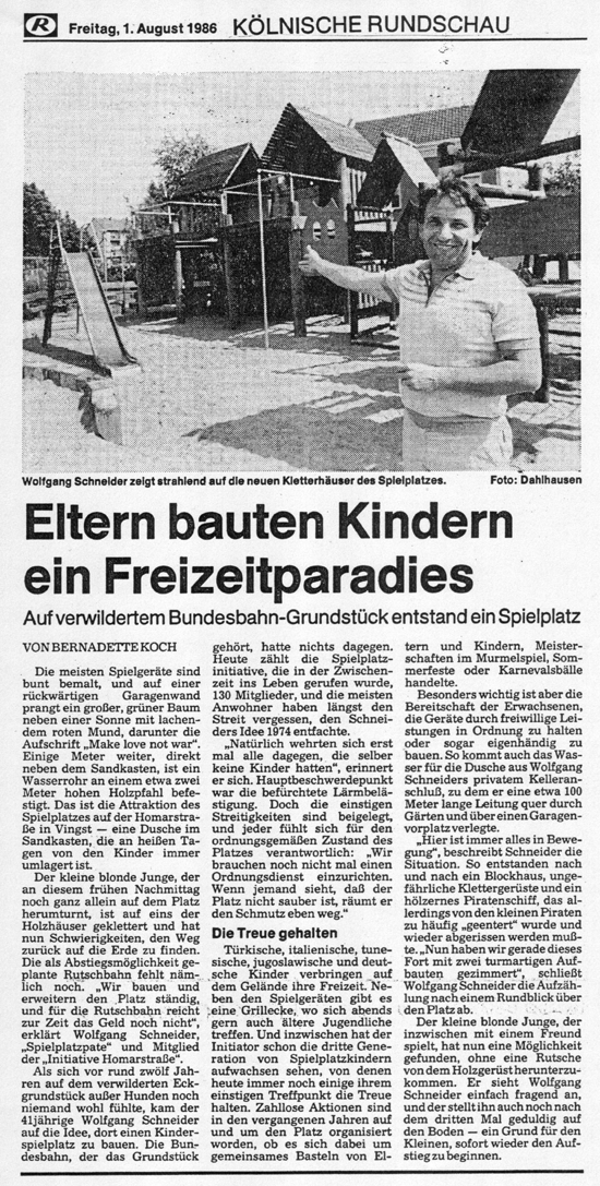 "Eltern bauten Kindern ein Freizeitparadies "