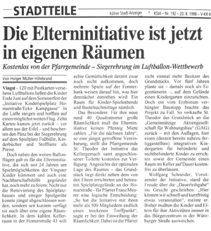 Die Elterninitiative ist jetzt in eigenen Rumen