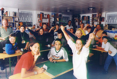 TIPP-KICK-Turnier im Spielplatzkeller 1999